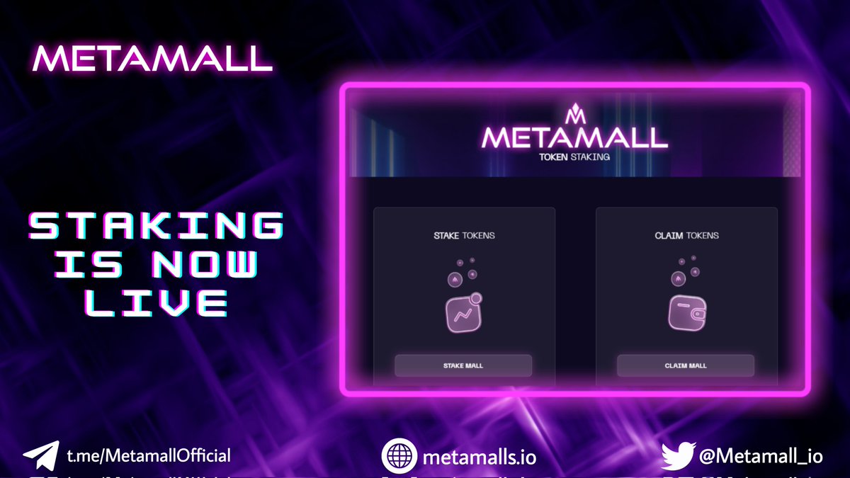 Metamall_io's tweet photo. 1/ How to Stake $Mall tokens ❓❓

Let's understand it step by step

1. Go to https://t.co/uwSjWYu4Jd on your desktop browser and click on Stake Mall. 

2. Select the Staking Pool available from 1 to 5 and click on Stake Mall of that pool. https://t.co/sLdsWbYs2z