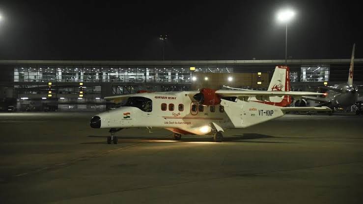 AskAnshul's tweet photo. The first ever 'Made in India' civil dornier aircraft will start flying from today and it will provide air connectivity to remote towns of our Northeast India. https://t.co/bXRwmhL25s