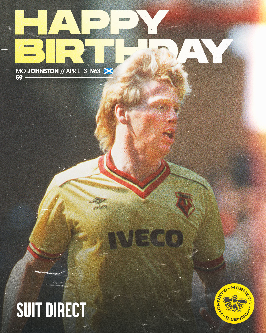 Happy birthday to our 1983/84 top scorer, Mo Johnston!         | 