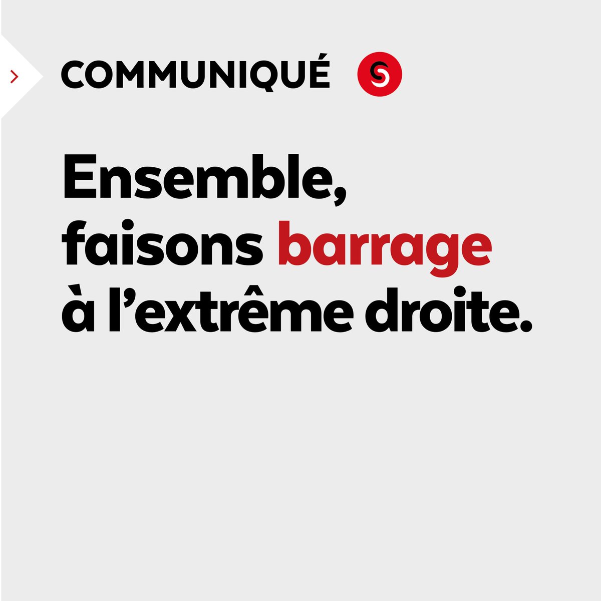 SolidLaique's tweet photo. [Communiqué] Ensemble, faisons barrage à l’extrême droite pour défendre nos principes républicains et notre vocation humaniste et solidaire. Refusons leur dévoiement à des fins électoralistes !
👉 https://t.co/Tseq8tzVWr
#presidentielles2022 #24Avril2022 https://t.co/lOignns7Ih