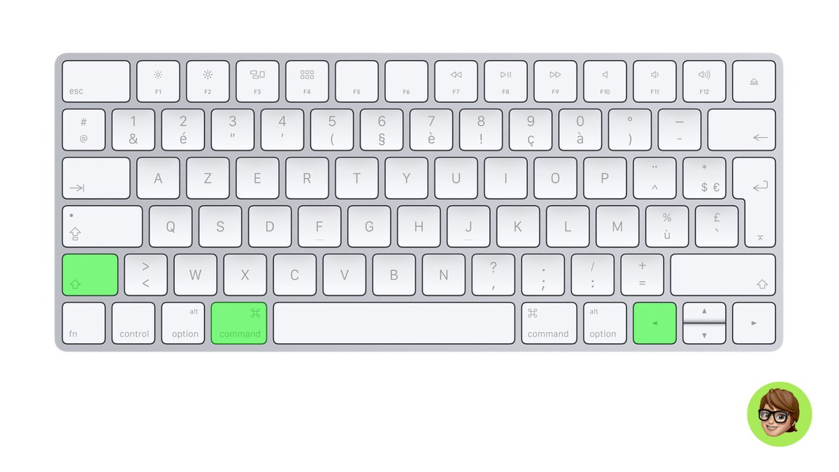 AudreyCouleau's tweet image. 💡 Raccourcis pour sélectionner du texte au clavier :

⇧⌘◀︎ : sélection jusqu'au début de la ligne
⇧⌘▶︎ : sélection jusqu’à la fin de la ligne
⇧⌘▲ : sélection de tout le texte placé avant
⇧⌘▼ : sélection de tout le texte placé après

😍🔥 #AppleAvecAudrey #AAATips