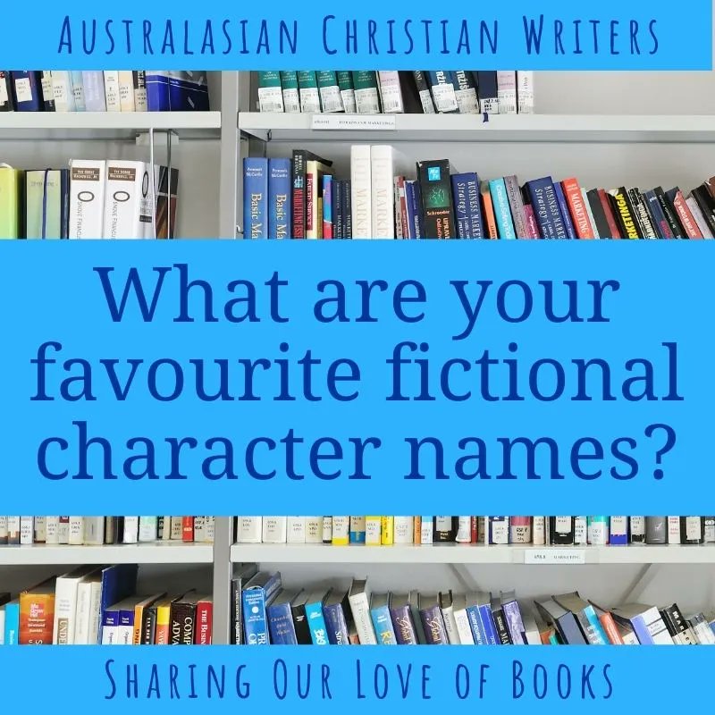 Today at Australasian Christian Writers: Jenny Blake @ausjenny on Tuesday Book Chat | What’s Your Favourite Fictional Character Name? #characternames #tuesdaybookchat https://t.co/LPwB8Ivvmd https://t.co/VcCoB0q4HC