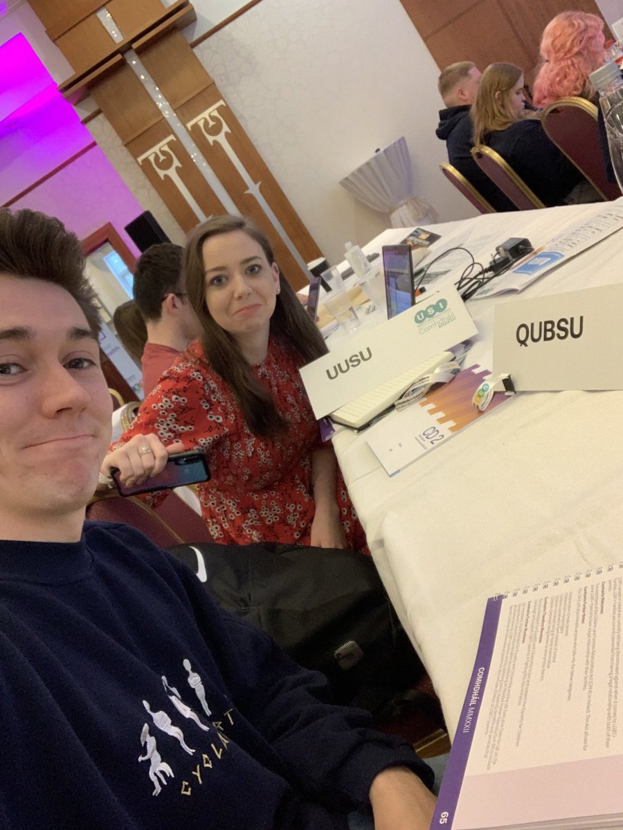 Katie and I are fed up with our delegates, so we’ve officially switched #usi22 @QUBSU @UUSU_Online