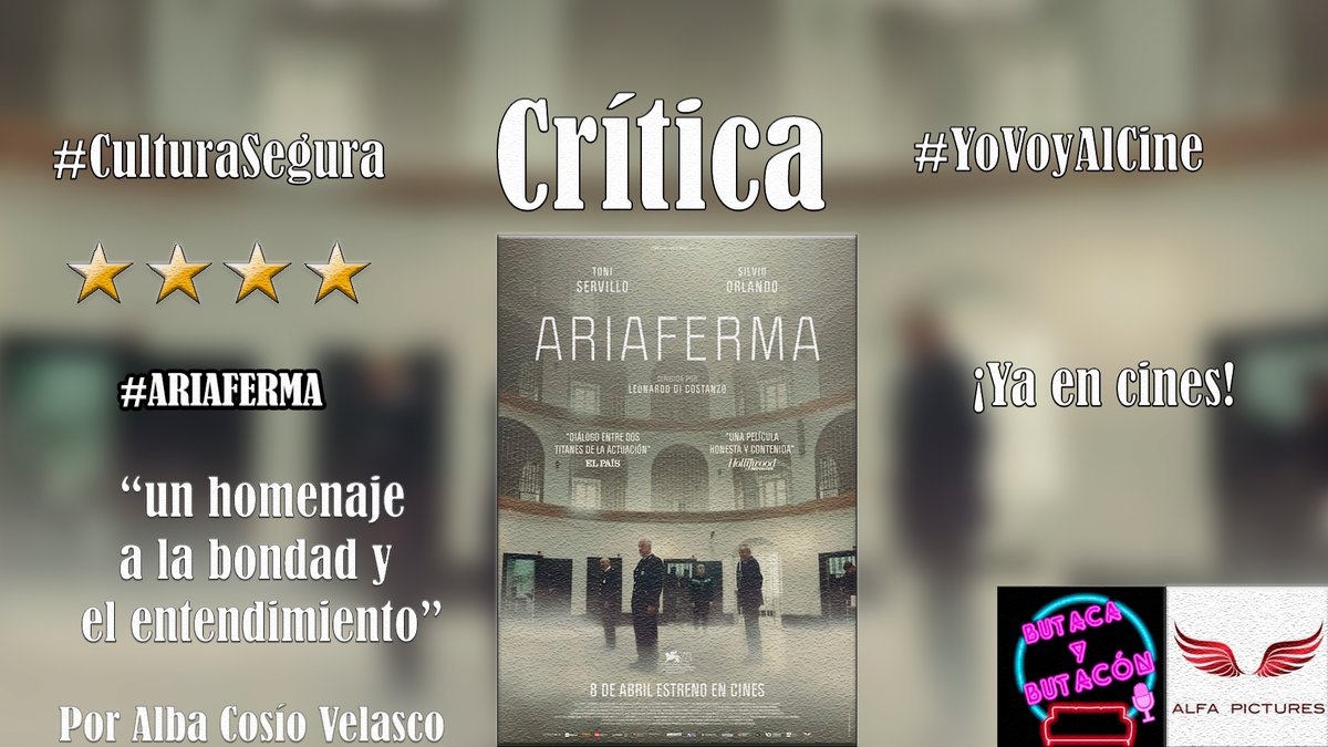 butacaybutacon's tweet photo. 📝#Crítica #CulturaSegura #YoVoyAlCine 

⛓️'Ariaferma': compasión y empatía en el lugar más insospechado. ⭐️⭐️⭐️⭐️ @alfapictures 

"un homenaje a la bondad y el entendimiento entre las personas".

Por @alba_cosio 

#ARIAFERMA ¡Ya en cines! 

https://t.co/kBkdWpDD1K https://t.co/LJggjYF6JQ