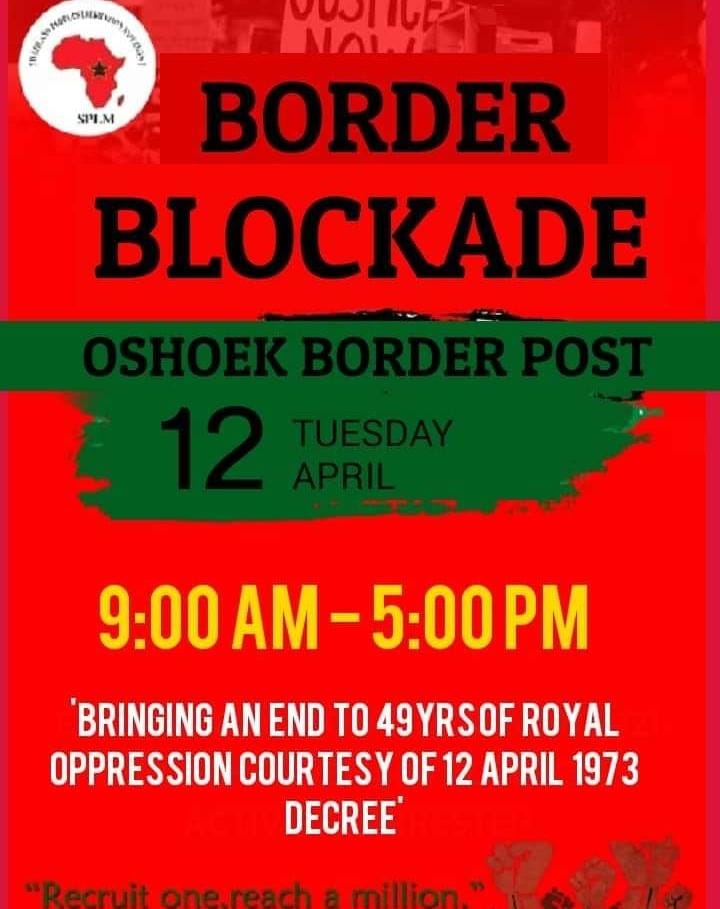 Newstoday349's tweet photo. Political formations
@EFFSwazi 
@SnatSwaziland
#NNLC
@SWALIMO2021
@PUDEMO 
#Eswatini announced as others mounting demonstrations on the #swaziland1973decree across borders on Tuesday calling for political reforms https://t.co/1n3HwVVWsC
