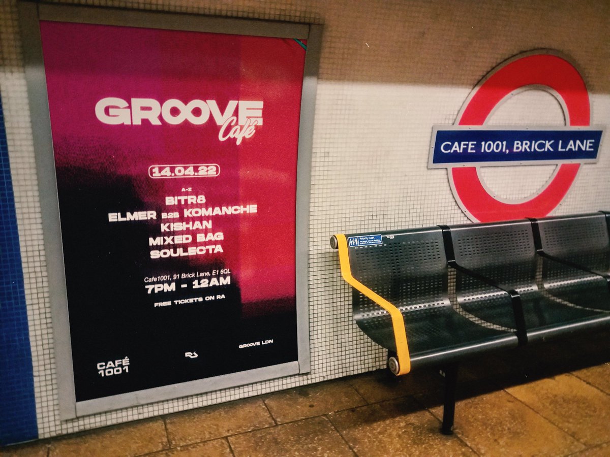 Thursday we return to <a href="/Cafe_1001/">Cafe 1001</a> for another round of Groove Café w/ <a href="/bitr8dj/">Bitr8</a>, <a href="/soulectamusic/">Soulecta</a>, <a href="/kishan_thakrar/">Kishan</a> + more 😍

Free Tickets: ra.co/events/1516185 🎟