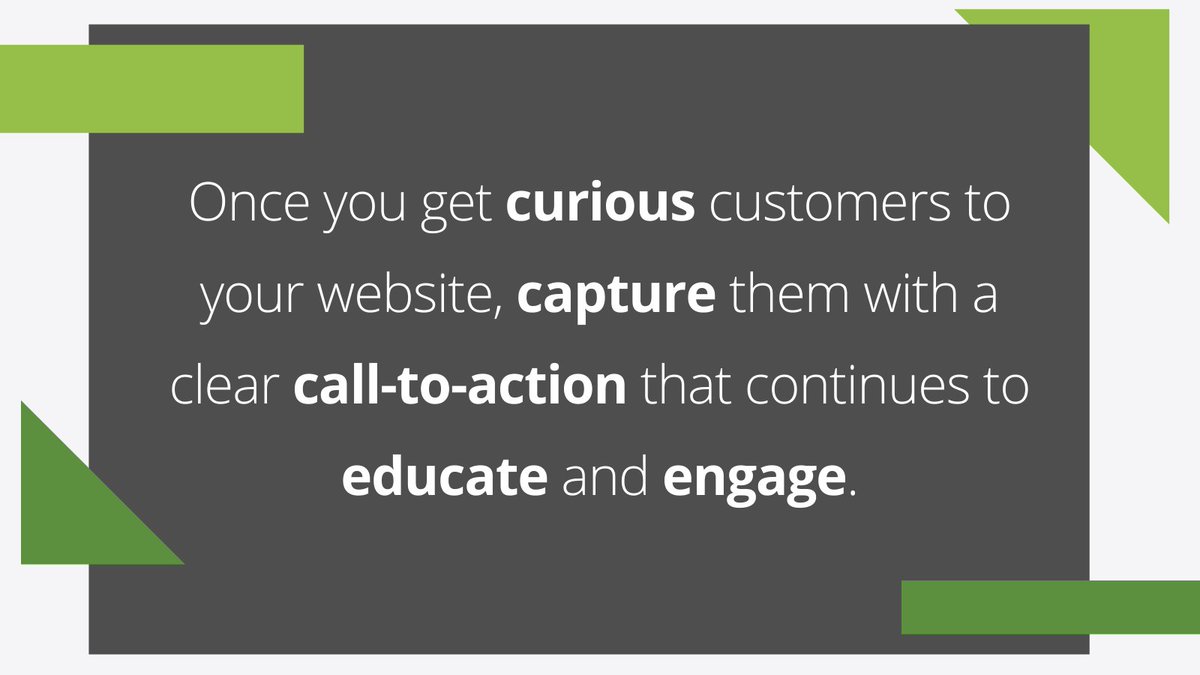 Keep your audience engaged by providing something they need. 🔗
#TipTuesday #Capture #call-to-action #educate #engage