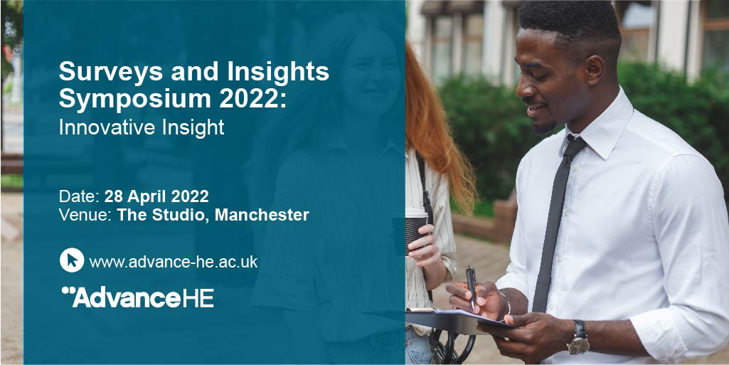 What do we mean by innovation in measurement and research? 

Find out at the Surveys and Insights Symposium on 28 April 2022. 

Book your place: bit.ly/3uxLfIU

#highered #insights #StudentExperience