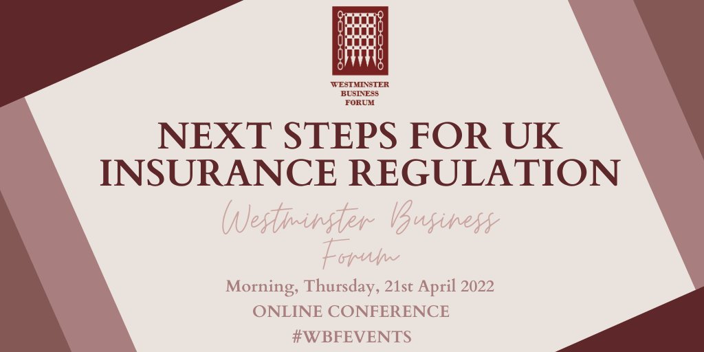 Join @WBFEvents on the 21st April to discuss UK insurance! Speakers include @Tootingdaley <a href="/AXAUK/">AXA UK</a> <a href="/fairerfinance/">Fairer Finance</a> <a href="/CIIGroup/">Chartered Insurance Institute</a> <a href="/TheFCA/">Financial Conduct Authority</a> <a href="/CWilford/">Chris Wilford</a> <a href="/eiopa_europa_eu/">EIOPA 🇪🇺</a> <a href="/LondonLmg/">London Market Group</a> <a href="/JimmySwims/">Jimmy Williams</a> @MyUrbanJ @BritishInsurers <a href="/PwC/">PwC</a> <a href="/bankofengland/">Bank of England</a>! More information: bit.ly/3Bj1Ste
