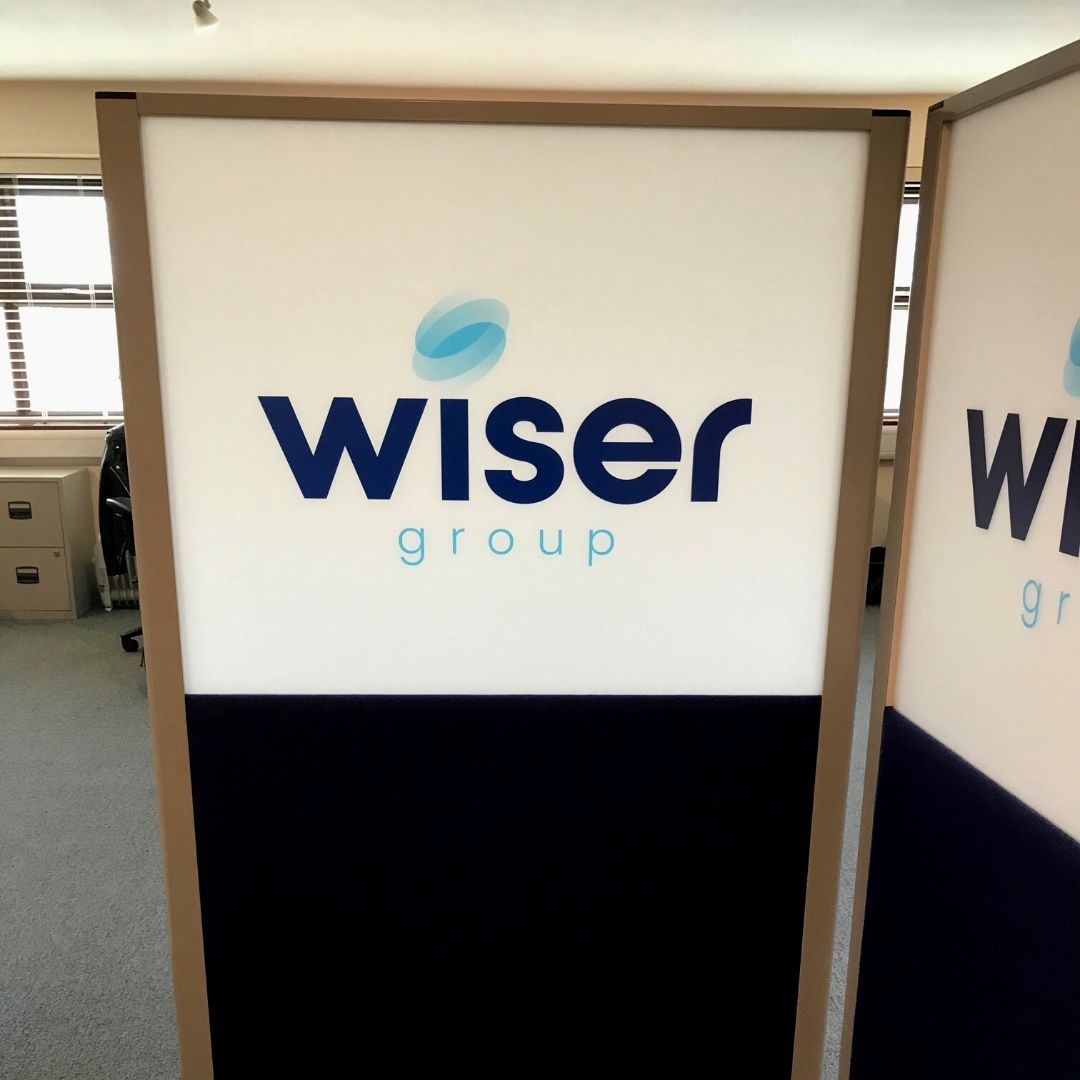Wiser Group is excited about their new brand refresh and so are we!
Awesome to see all the branding assets applied throughout their business and offices.

#bigbearcreative #branding #rebranding #wisergroup #brandassets #brandinganddesign #webdesignuk #webdesigncambridge