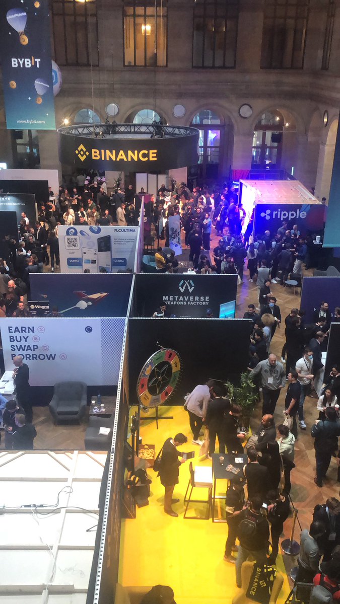 The most popular stand at NFT Paris 2022 @binance .

#VFT #Crypto #Bitcoin #BTC #blockchain #CryptoNews #cryptotrading #Metaverse #NFT #NFTCommunity #ParisNFTDay #ParisBlockchainWeek #PARISNFTDAY2022