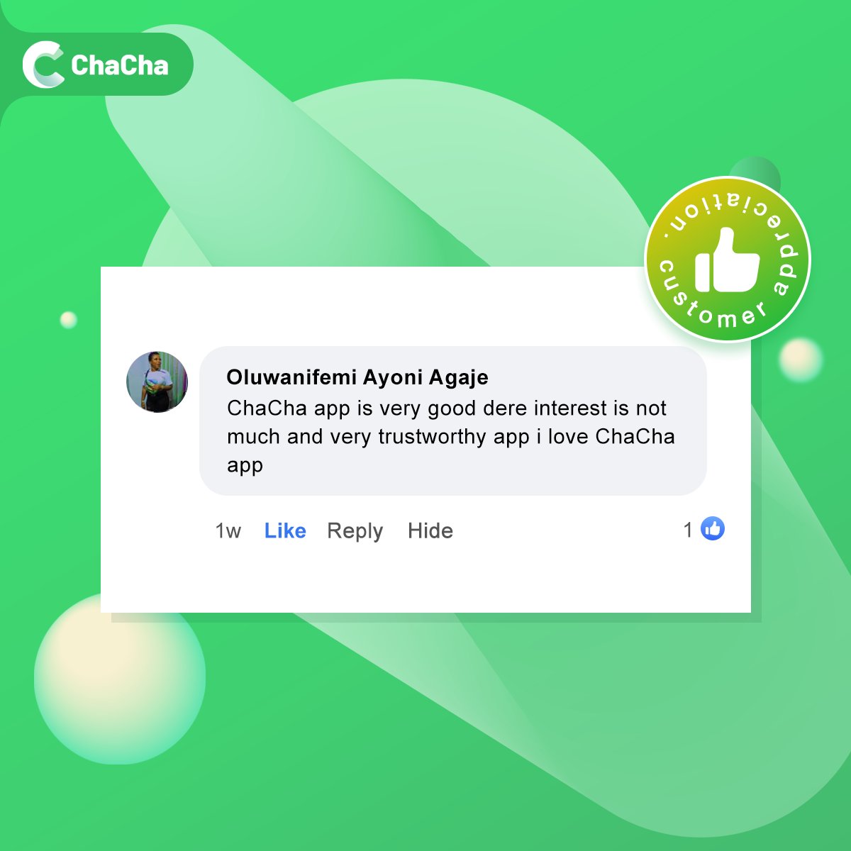 ChachaApp's tweet photo. Thanks for your love guys!🤩
#customersaid  
#FreeTransfer 
#Airtime 
#electricity⚡️ 
#9ja https://t.co/mBLEJvsOLn