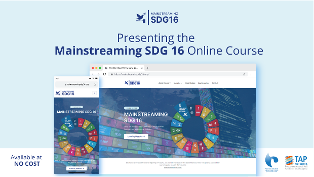 UNDPGPCG's tweet photo. Wondering how to advance #SDG16 implementation through #VNR &amp; #PostVNR process? @UNDP &amp; @TAPNetwork2030 are launching just the right e-course for you!

📅 21 Apr 2022 at the #SDG16Conference

Be the first one to receive updates 👉 https://t.co/b4C4n3xdtu https://t.co/ipGYwUAJcS