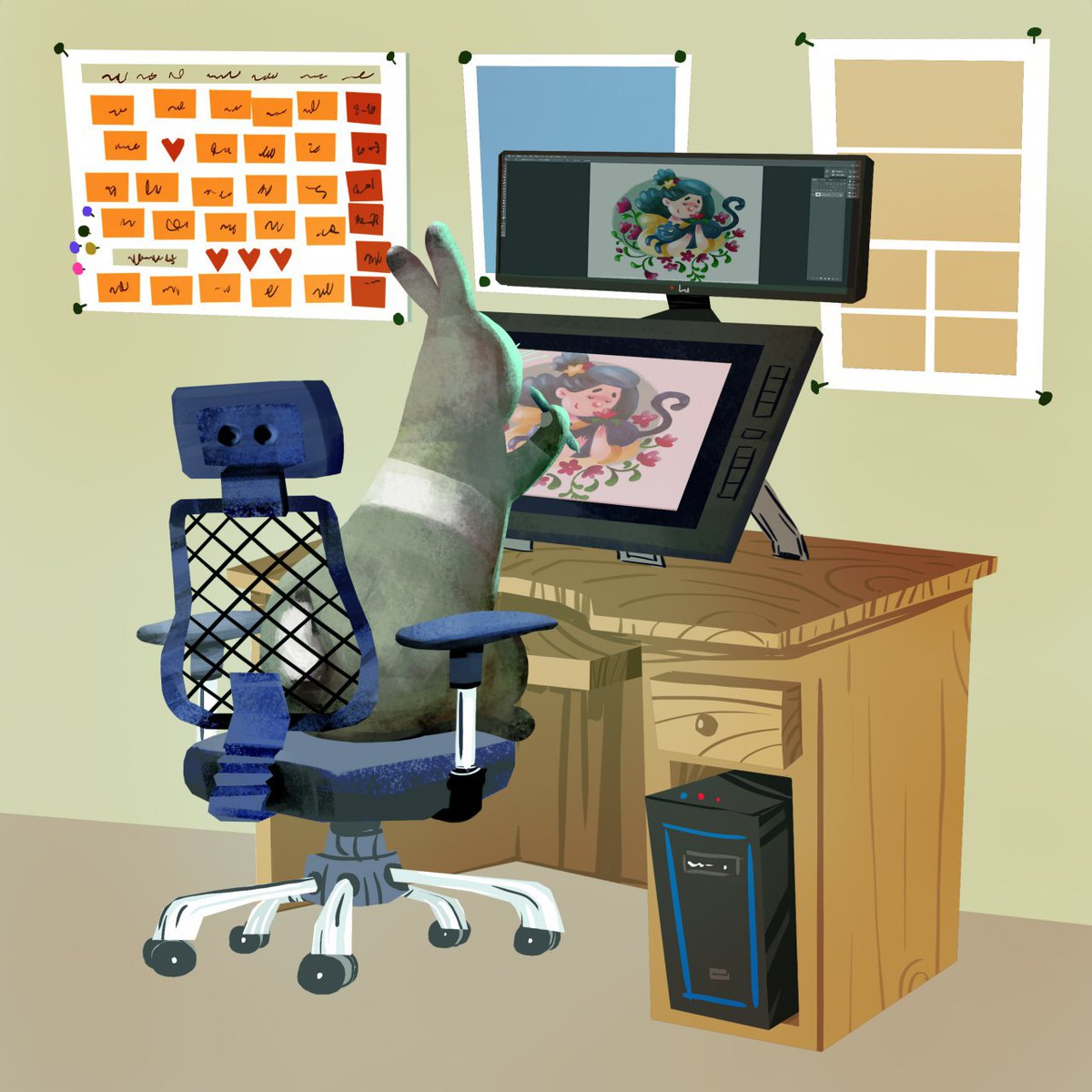 pnokiaaa's tweet image. I'm an animation artist and illustrator and working for 15 years in this field
🐰✨ happy #PortfolioDay ✨🐰

✨✨linktr.ee/pnokia✨✨