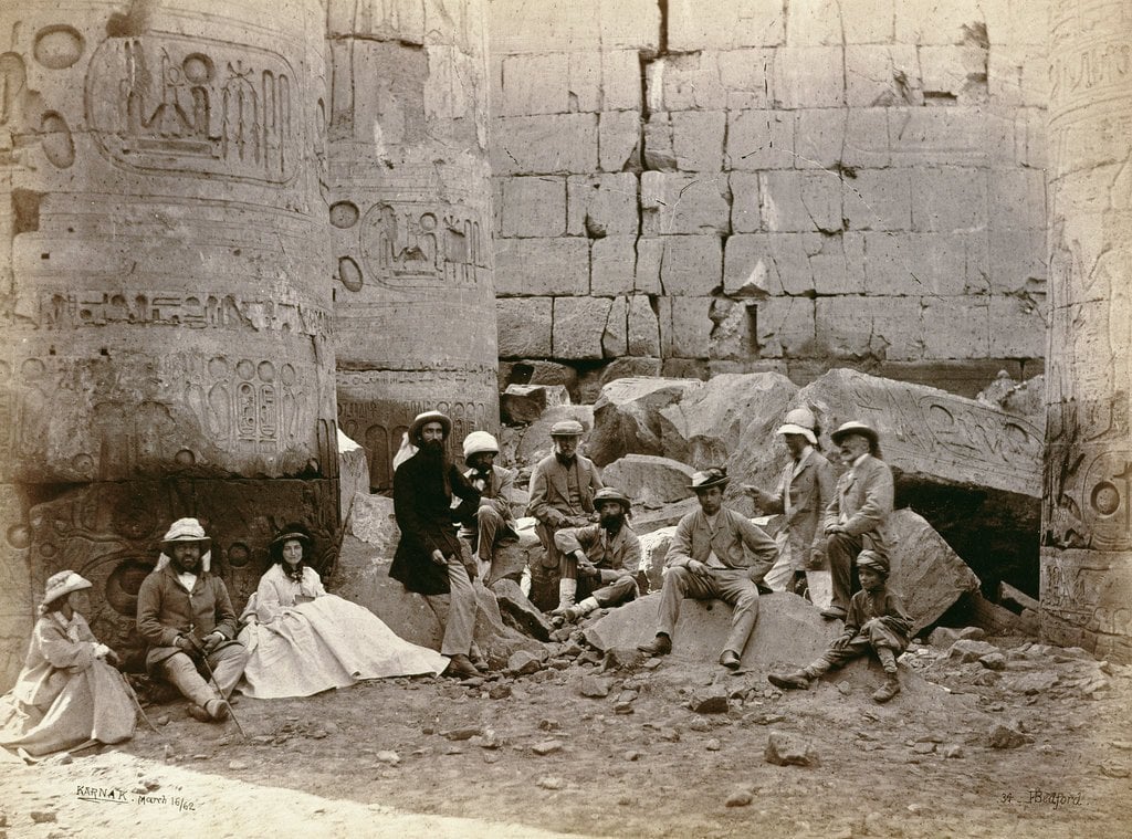 HistoryHourly's tweet image. #History - The royal touring party that accompanied “Bertie” (Albert), Prince of Wales and future King Edward VII, to Egypt during 1861-62. [1024x759] - #1024x759 #accompanied #Albert #Bertie #Edward #Egypt #future #King #party #Prince #Royal #touring #VII #Wales