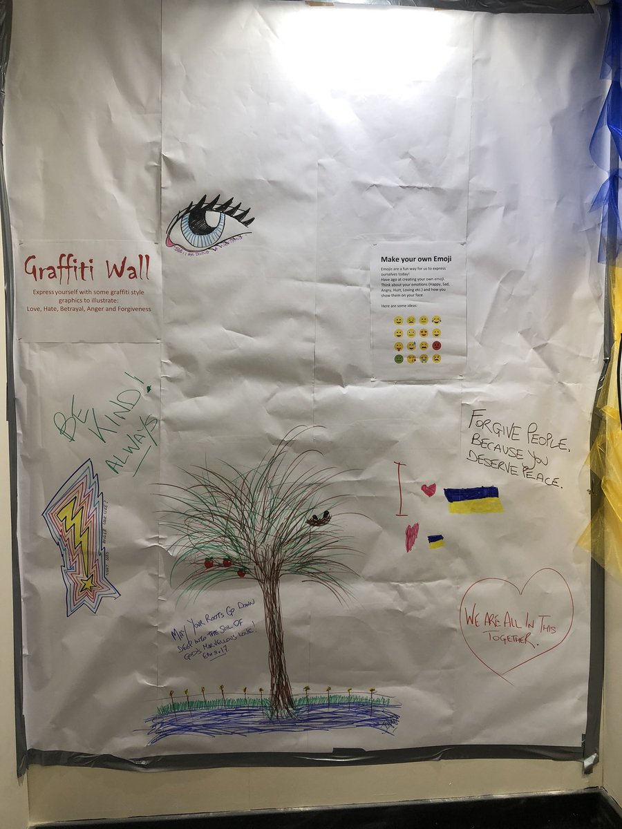 All faiths and none are represented in our exhibition @LibertyRomford  exploring Betrayal and the Power of Forgiveness this Holy Week.
Can you enrich our graffiti wall?
#easter #art #graffiti