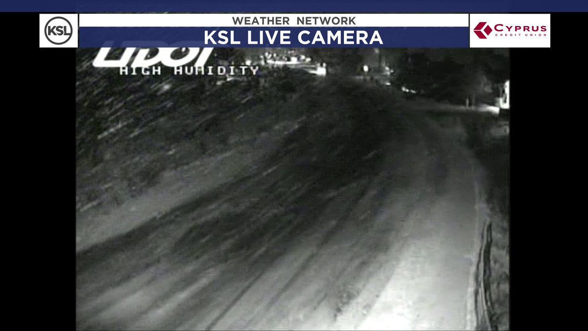 Snow really coming down up in Park City-  this is Deer Valley Drive