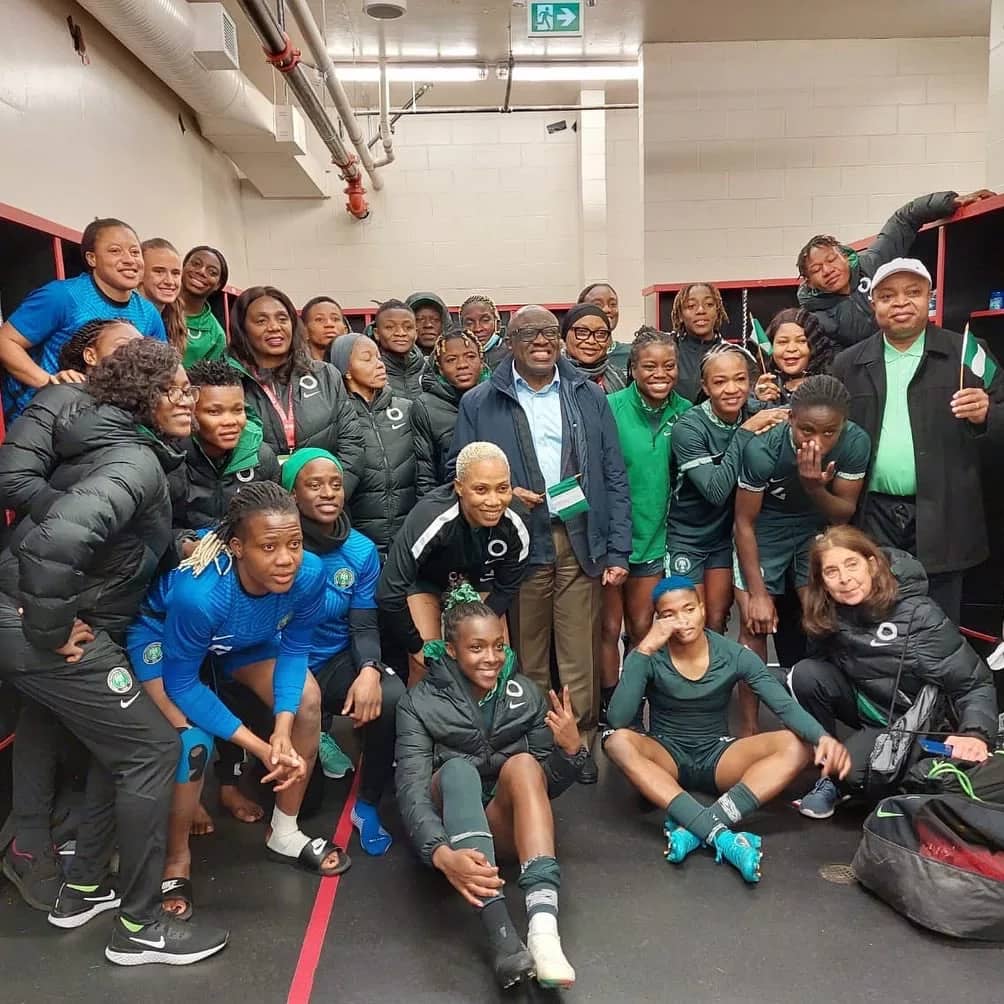 PanAfricaFooty's tweet photo. The Super Falcons of Nigeria 🇳🇬 were held to a 2-2 draw against the current women's football Olympics champions, the Canadian 🇨🇦 women national team at the Starlight Stadium in Langford in the early hours of today.
#CANWNT #Champions #SoarSuperFalcons #CANNGA #women #football https://t.co/WVav3Xtc3h