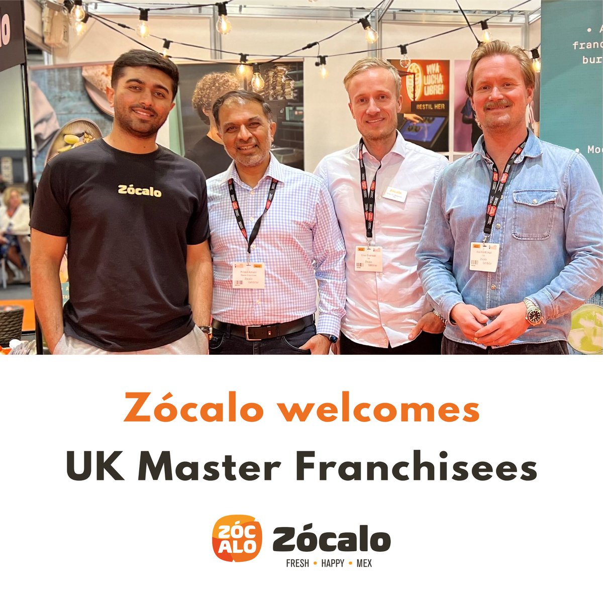 New franchisees alert! 📣
We are delighted to share that our client <a href="/ZocaloSE/">Zocalo Sverige</a> has just welcomed their UK master franchisees! 
Zócalo is an award winning Swedish based Mexican restaurant serving burritos, tacos, quesadillas &amp; more!🌯🌮🥗
Read more here - bit.ly/3vdPRVa