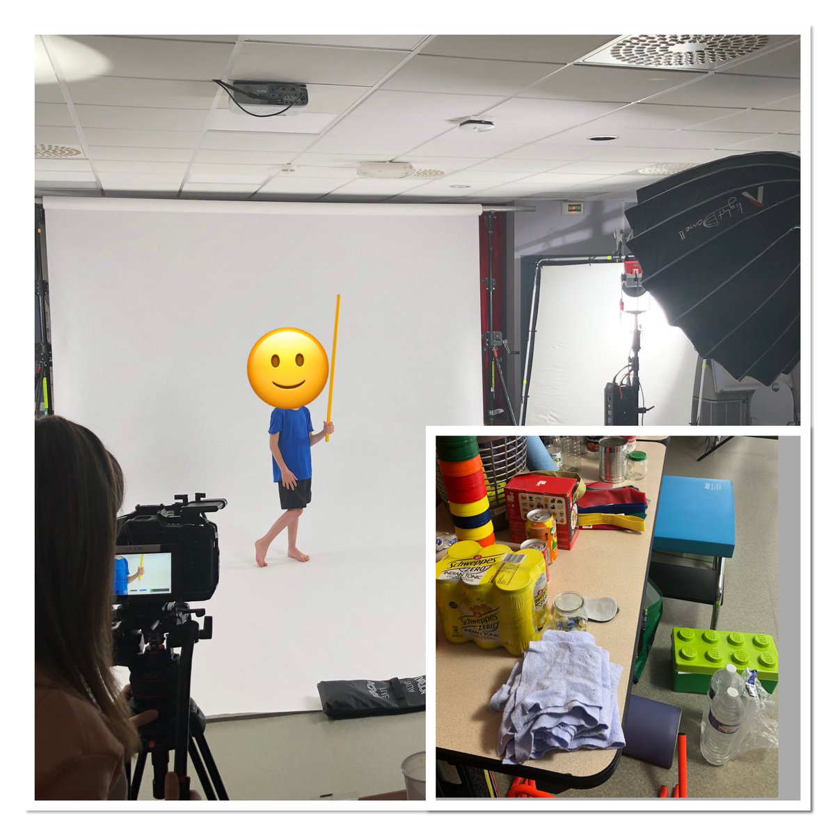 MarionPrigent1's tweet photo. C’est partis pour deux jours de tournage de vidéo d’#autorééducation pour les enfants avec @axomove_FR et les enfants du SSR Pédiatrique #UGECAM PRC! De vrais mannequins professionnels! https://t.co/ah8dFHrPCZ