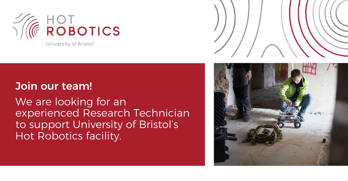 SWNuclearHub's tweet image. @BristolUniPhys Hot Robotics facility is looking for a Research Technician to support its growing activity. 
📅deadline 21st April
#AcademicJobs #Technicans

Apply: ow.ly/8uuj50IGens