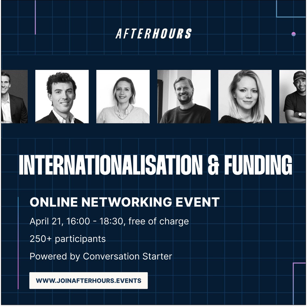 Afterhours (@afterhours_cs) on Twitter photo Our next event is about Internationalisation and Funding ๐
On April 21, you can meet 1:1 with world-class experts such as <a href="/robinwauters/">Robin Wauters</a>, <a href="/MrRonSimpson/">Ron Simpson</a>, @peterlangela, <a href="/entelligentia/">Ruben Brave</a>, <a href="/Lucasstoops/">Lucas Stoops</a> and many more.
Sign up for free: converst.art/A1va8o Our next event is about Internationalisation and Funding ๐
On April 21, you can meet 1:1 with world-class experts such as <a href="/robinwauters/">Robin Wauters</a>, <a href="/MrRonSimpson/">Ron Simpson</a>, @peterlangela, <a href="/entelligentia/">Ruben Brave</a>, <a href="/Lucasstoops/">Lucas Stoops</a> and many more.
Sign up for free: converst.art/A1va8o