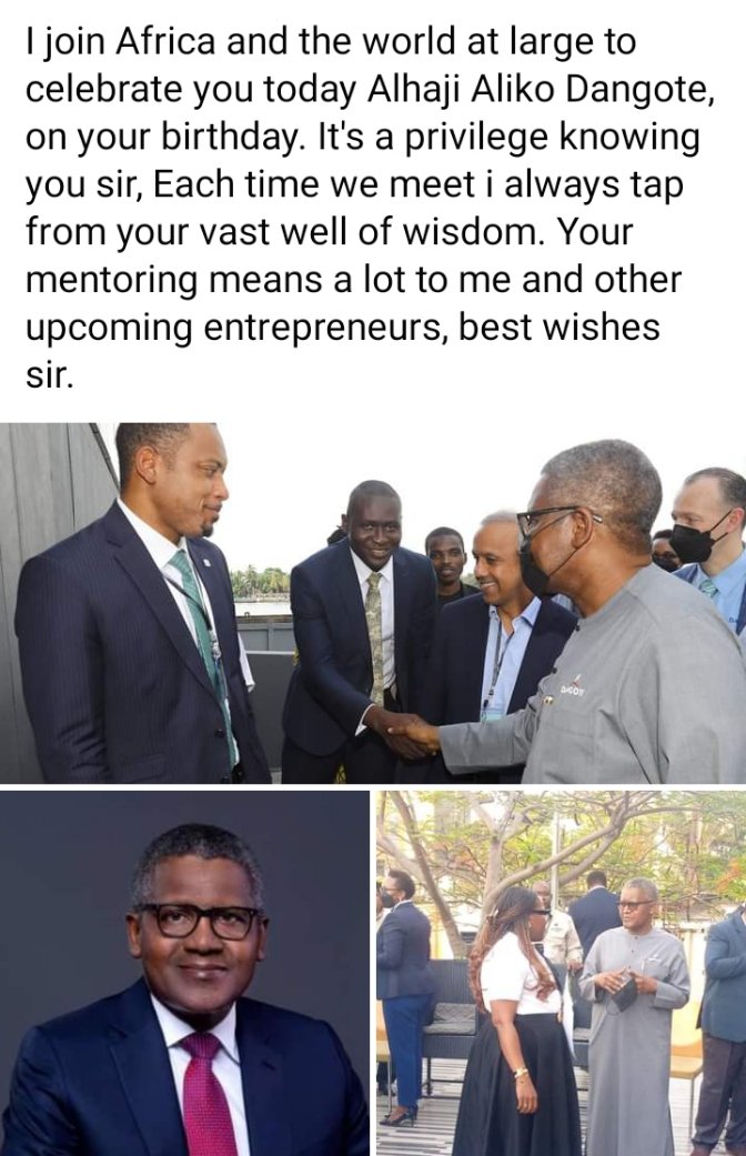 Happy birthday wishes sir Aliko Dangote 