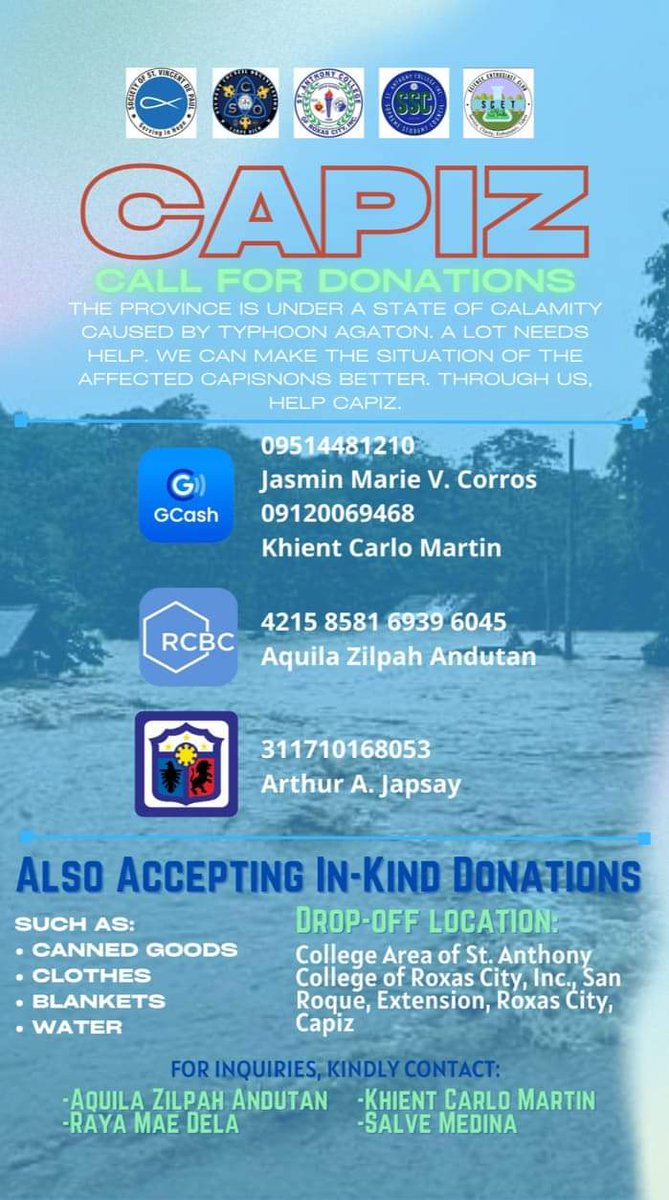 yajojinho's tweet photo. Several places here in Capiz, PH are submerged in water, and the rain has yet to stop. Monetary or in kind donations would go a long way, no matter which organization you decide to donate to, or how much.

#CapizNeedsHelp

pics not mine https://t.co/dBHODgYLN0