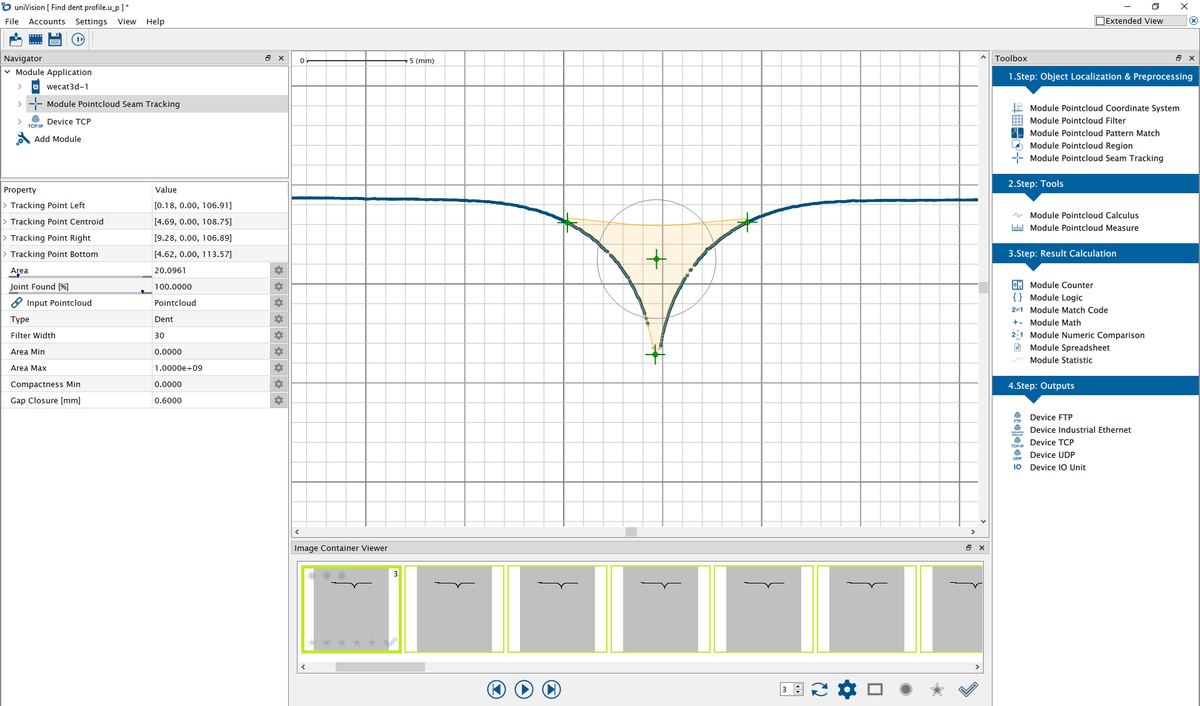 wenglorDE's tweet image. 💡This is the all-in-one solution for #welding #seamtracking: Our 2D/3D #ProfileSensor #weCat3D #MLZL in combination with the image processing software #uniVision 2.5 uses a software module containing predefined #joint types and preconfigured templates.
👉 wenglor.com/WeldSeamGuidan…