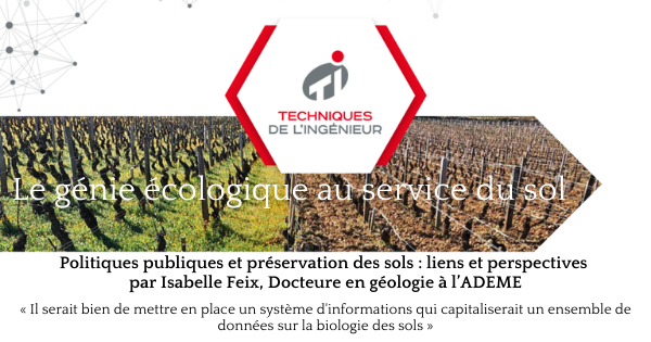 actu_ETI's tweet photo. Conférence sur les politiques publiques et la préservation des sols : liens et perspectives par Isabelle Feix, experte @ademe

👉  https://t.co/PwrVCkSem9
#ecologie #genieecologique #environnement #ecologiedessols #biodiversité  #sols #politiquespubliques #ademe #webconference https://t.co/u9J8qAyrTM