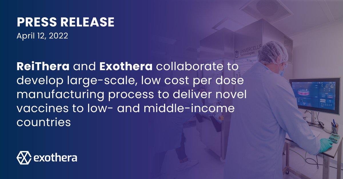 [PRESS RELEASE] This collaboration will be financed by a €3 million grant awarded by the Bill &amp; Melinda Gates Foundation to develop and deliver new low-cost vaccines based on ReiThera’s GRAd technology platform. Read the Press Release: bit.ly/3riG2nQ