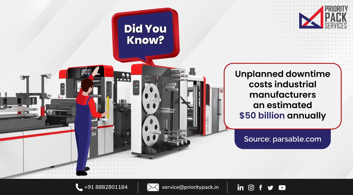 priority_pack's tweet photo. Get in touch with our team for exclusive maintenance contracts and seamless service process,
Read more: https://t.co/nGWl2hIdlR
Follow Us On:
Youtube: https://t.co/QXPhoS7pXs
#PriorityPackServices #Installation #MachineInstallation #MachineServicing #MachineMaintainence https://t.co/MAGJdxJuMN