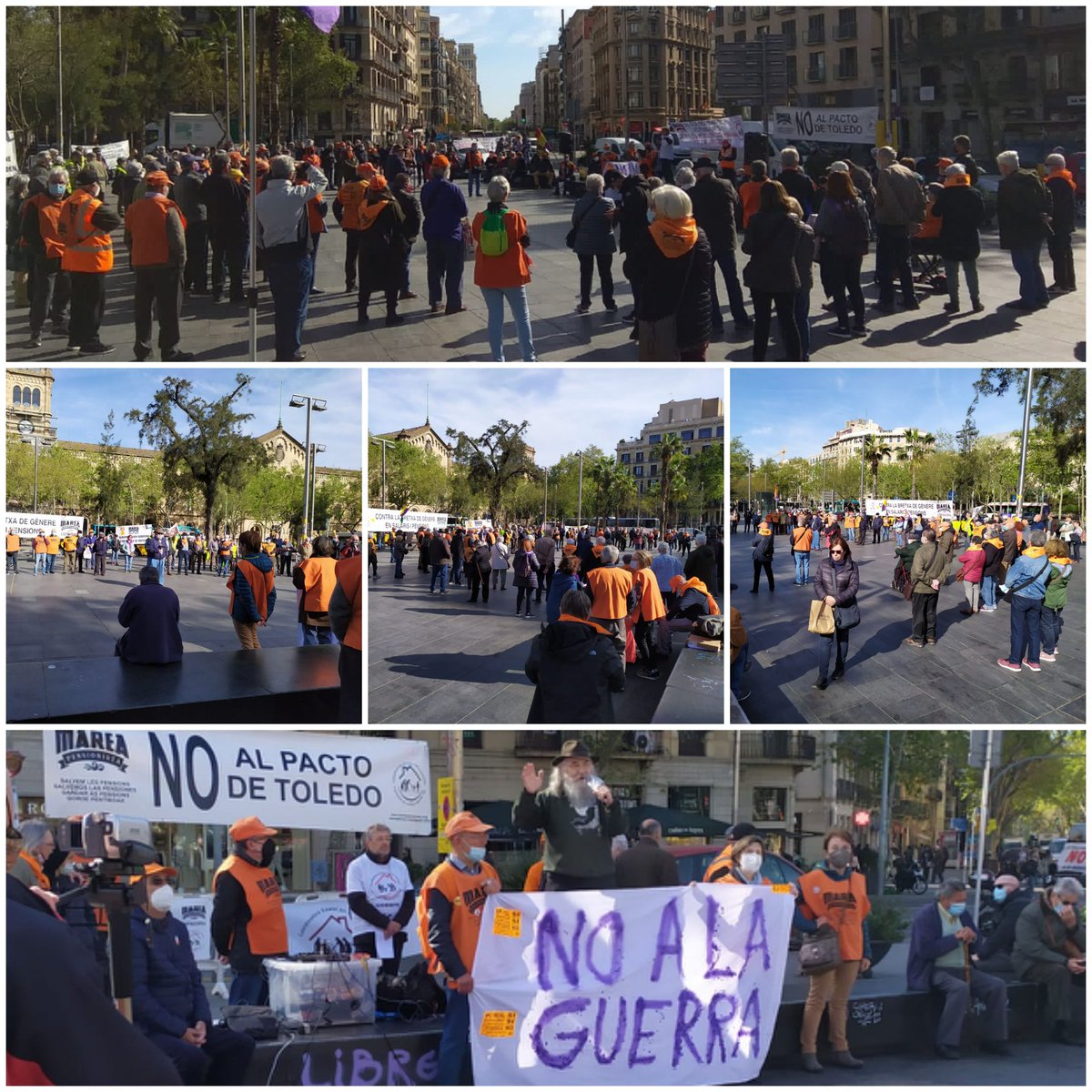 #NoPactoToledo Tan solo queremos vivir en paz, sencilla y dignamente. Los Blackstone y muchos más se ocupan que no sea así. Barcelona 11 abril 👇