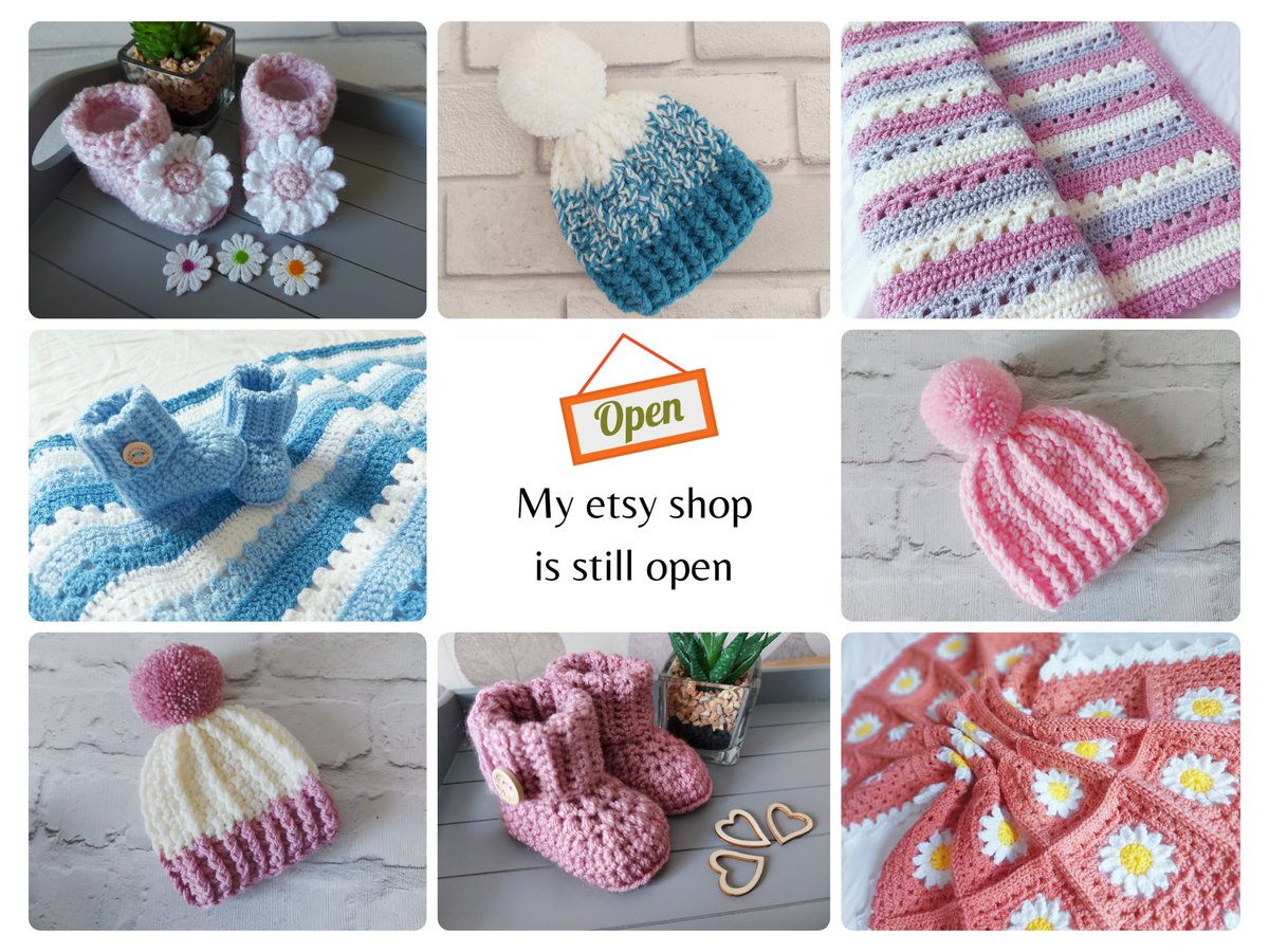 As you may know some @etsy shops are #striking this week - I'm NOT my shop is #open, I do have 10% off due to extended processing times

Crochetandihandmade.etsy.com 

#mhhsbd #earlybiz #HandmadeHour #supportlocal #SmallBiz #babyitems