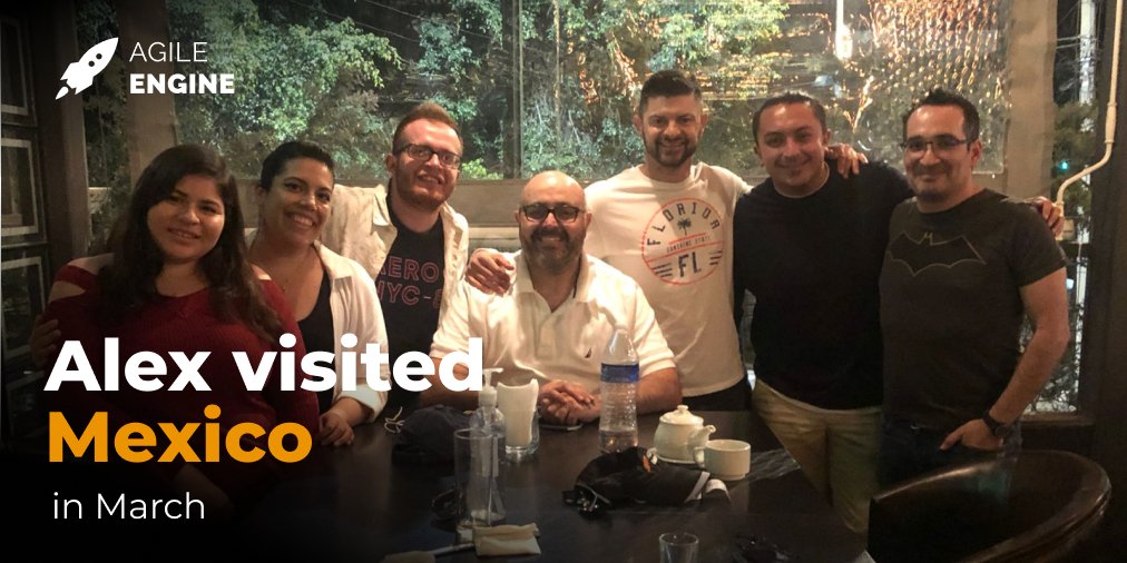 agileengine's tweet image. March was quite eventful for AgileEngine, and one of the highlights was our CEO Alex Kalinovsky going to Mexico. Check out a quick recap of his visit here
bit.ly/3v4e1kE