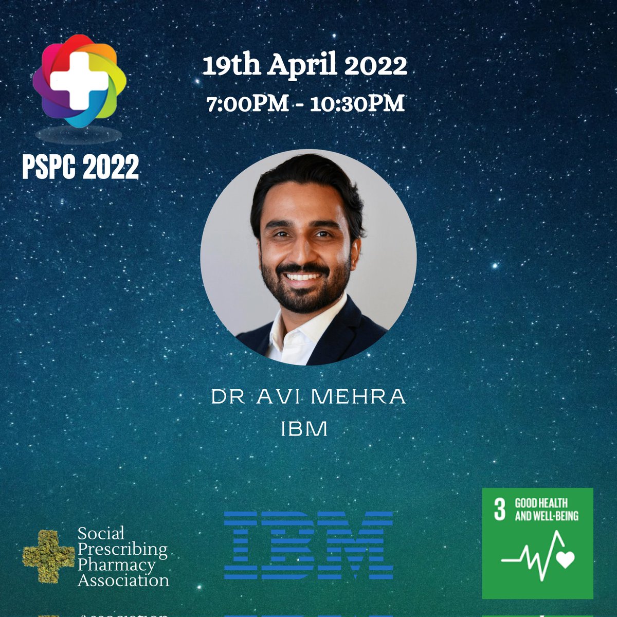 PSPC will take place on 19th April 2022 from 19:00 till 22:30 UK Time 🌐

We are delighted to have <a href="/aviam3/">Avi Mehra</a> as our fifth speaker 

The link to register for the FREE conference is:

us02web.zoom.us/webinar/regist…

See you there 🙏🏽😊

#YOMbassador #metaverse #health #wellbeing