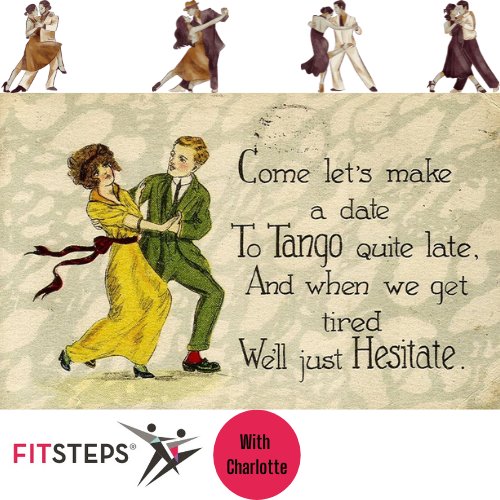 Fitstepswithch1's tweet photo. It's Tuesday - time to focus on the Tango! 
Strong frame, soft knees, parallel legs, quick footwork, balance, kicks &amp; flicks, essential core control, staccato rhythm with controlled hesitations to build strength.....  Basically an all body toning workout!
#Fitsteps #tango https://t.co/xh7AeAsR3h