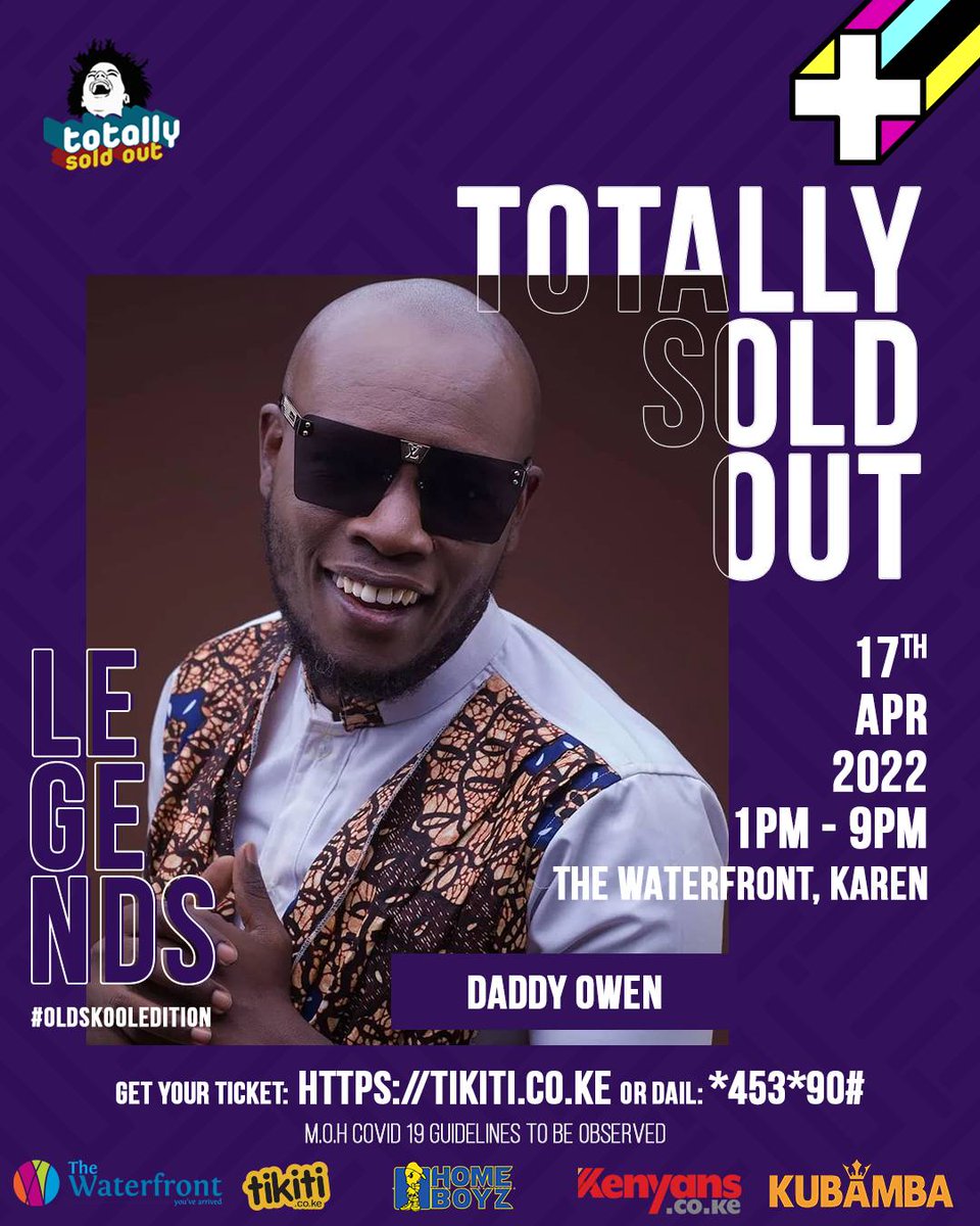 kubambatv's tweet photo. Did you really think #TSOLegends would've happened without @daddyowen 's mega catalog of iconic jams?
He'll be performing on the 17th of April at the @waterfrontkaren.
Grab your tickets from the link in Bio!
#TSO #TSOLegends #OlSkoolTSO https://t.co/bQChVwEZeY