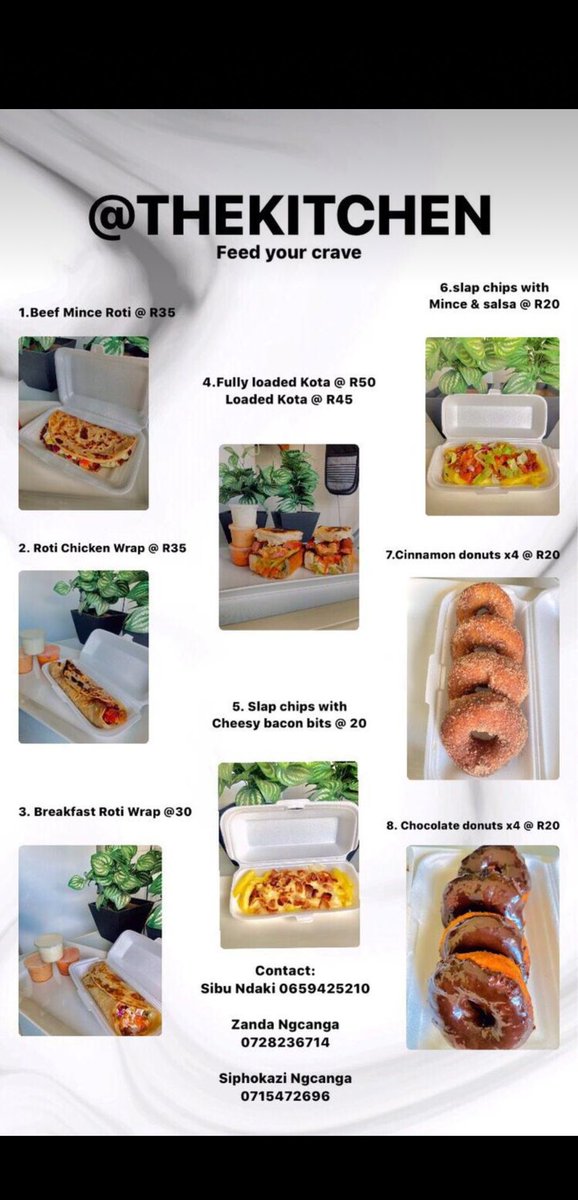 ZNgcanga's tweet photo. If you're in King Williams Town don't miss out, place your order on WhatsApp: 0728236714/ 0659425210/ 0715472696 and we will bring your your order to you 😉 https://t.co/9G5U7ZR1v9