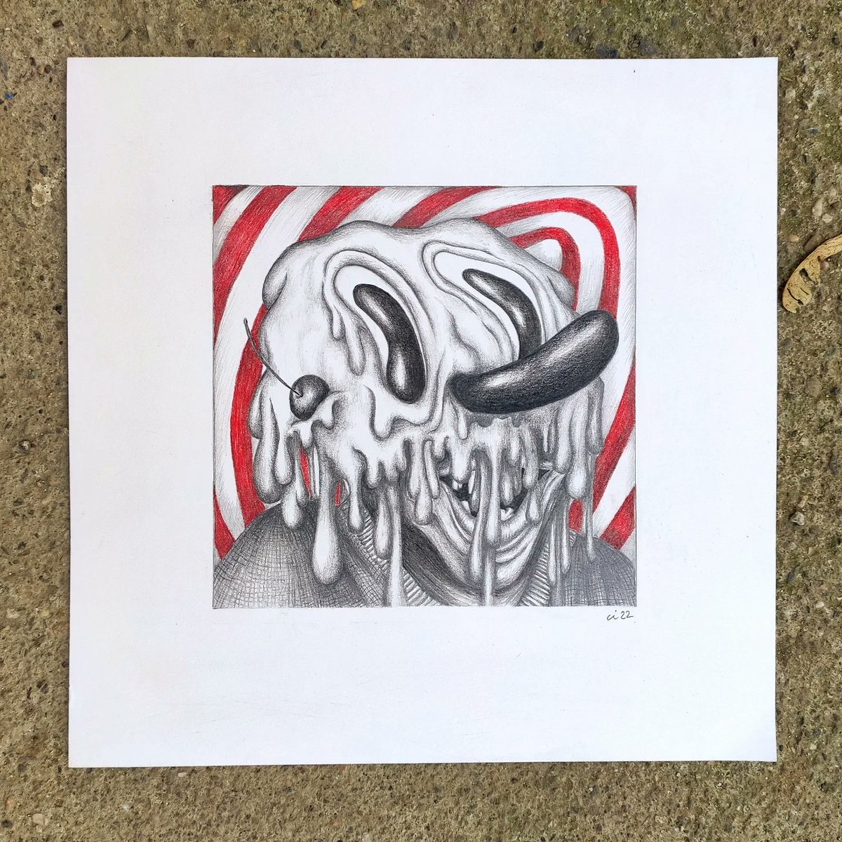 🤡MADBOI, 2022.🎯
Pencil on paper. 25x25cm. 
Should I mint this🧐?

#mad #Pencildrawing #cartoon #uncanny #artistsontwitter #artwork #art