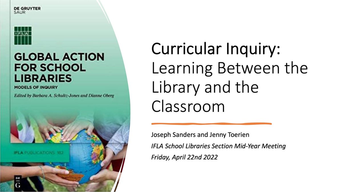 Met with Joe @OakhamSch & Jenny @BlanchelandeC to discuss their talk. Reflections on deep collaboration between classroom & library to establish #FOSILinquiry mindset, skillset & toolset in A-Level Politics (Gr 11-12). Develops their chapter in #IFLA *Models of #Inquiry* (2022). https://t.co/v0naFpODWQ https://t.co/65ayVXwtr1