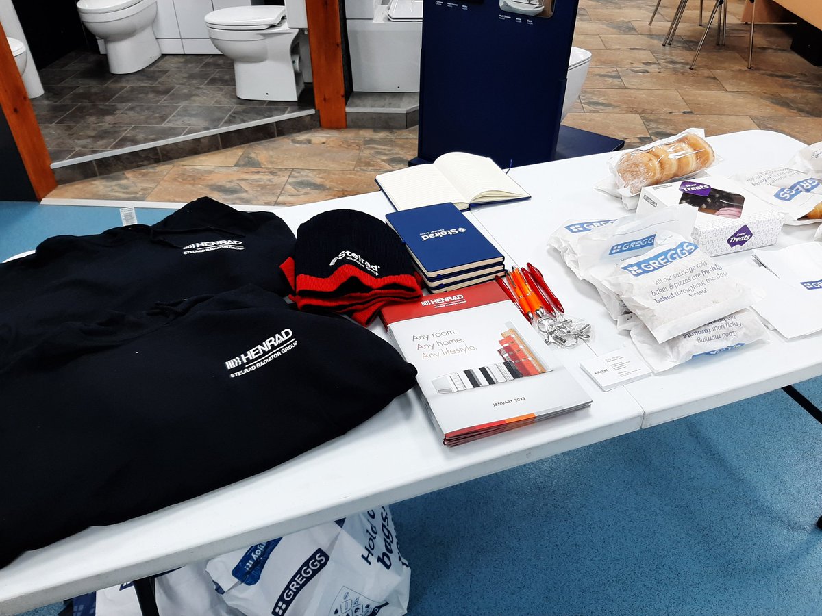 Plenty of food and bits to go around! Come and visit <a href="/plumbcity/">Plumbcity</a> Stevenage to talk all things Henrad and Stelrad #plumbingandheating