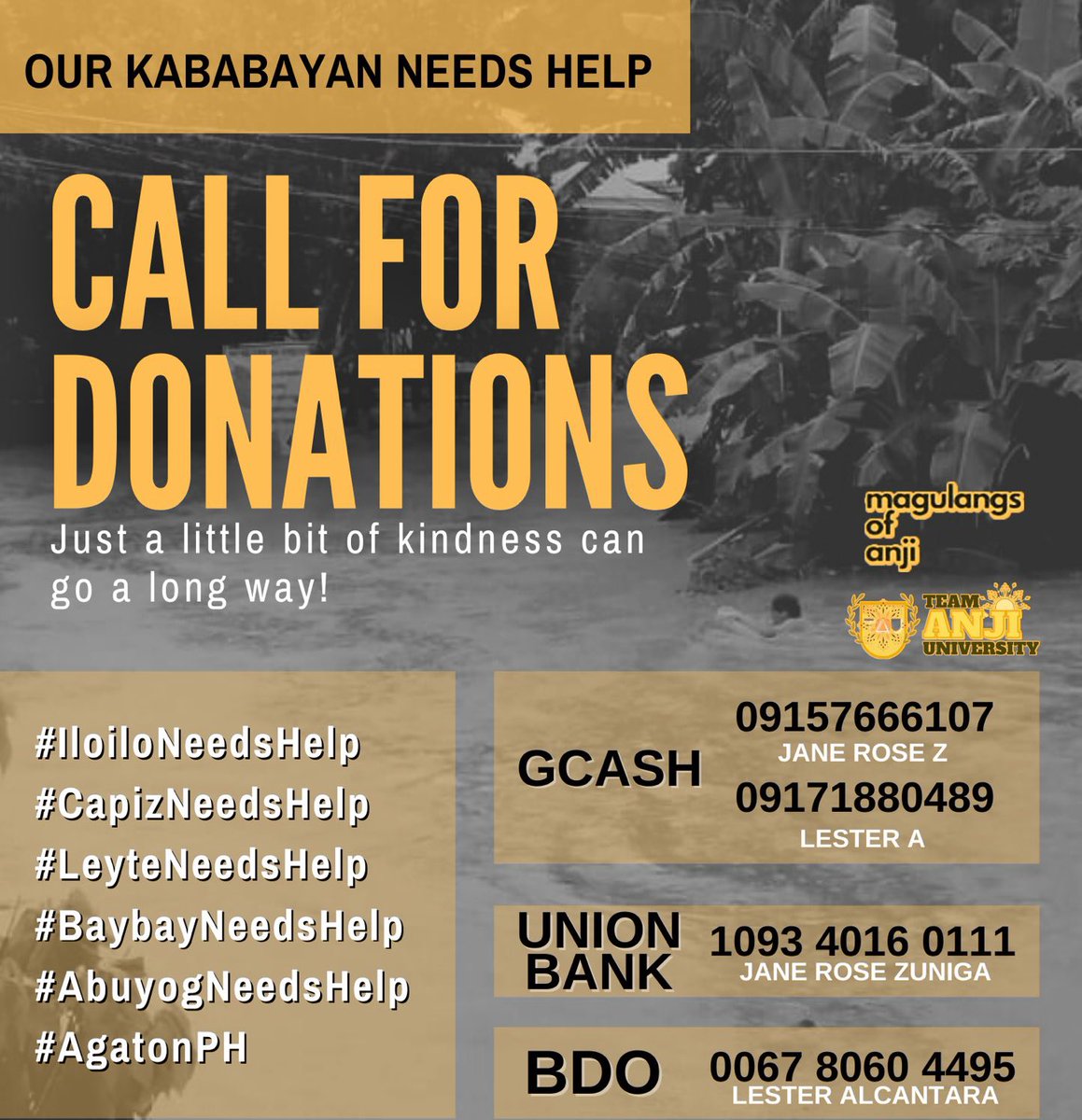 MerlionMatthew's tweet image. BINABAGYO ANG VISAYAS FYI.

MARAMING TULAY AT BAHAY ANG NAWASAK. MARAMI NARIN ANG PATAY FYI. CLICK NIYO YUNG HASHTAG PARA MAY UPDATE KAYO.

#IloiloNeedsHelp
#CapizNeedsHelp
#LeyteNeedsHelp
#BaybayNeedsHelp 
#AbuyogNeedsHelp 
#AgatonPH