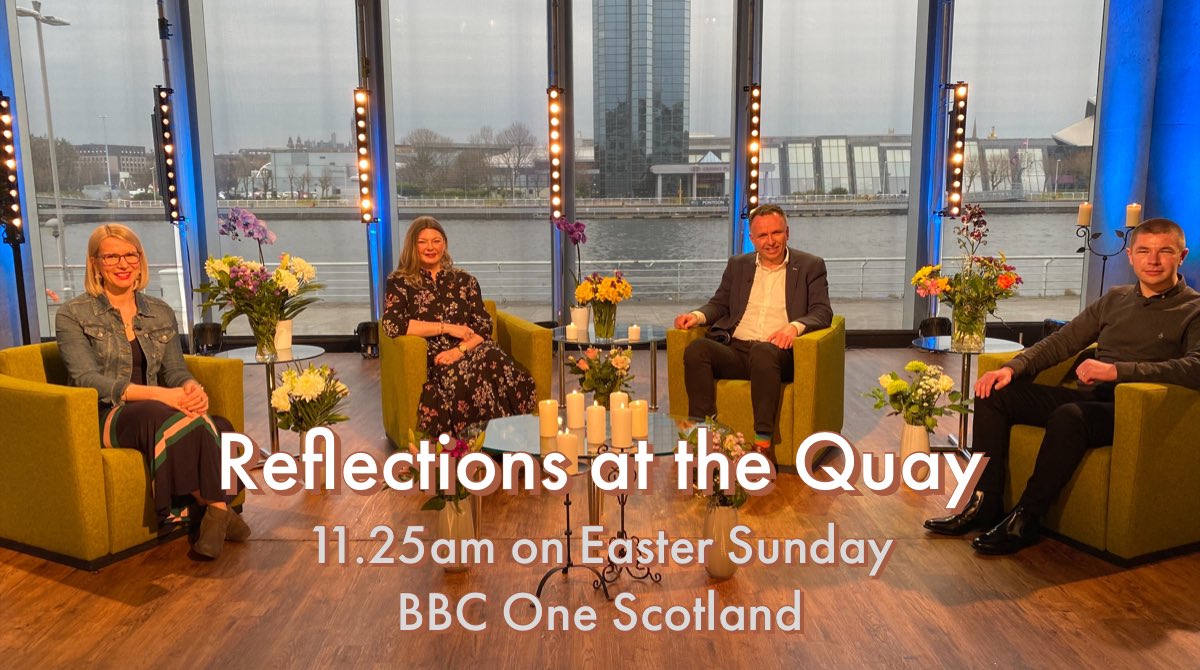 BBC One Scotland’s ‘Reflections at the Quay’ returns for an Easter episode this Sunday. 

It was great to be part of this! Thanks to @davidgstrachan for the invitation to do so. The reflections from @NeilMGlover, Jenny @SoulFoodEdin and Emma @CAPscot are truly incredible. https://t.co/IfodYYdubA