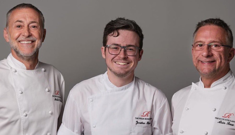 Huge congrats to @jonnieferguson who has won this year’s @RouxScholarship. He worked with the late, great and first roux scholar Andrew Fairlie and dedicated his win to him