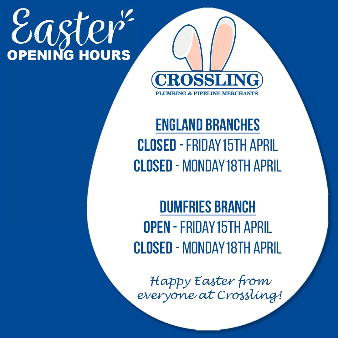 Crossling_NCL's tweet photo. As Easter weekend draws in *hi long weekend* 👋 here's a little update on our opening times so you can still get the job sorted.
#Crossling #BankHoliday #EasterWeekend #OpeningTimes https://t.co/4LiGs0mHE6
