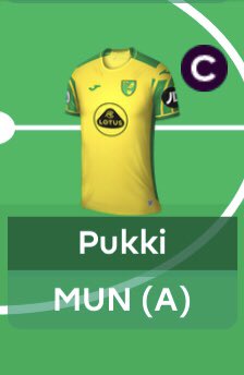 FPL_Snape's tweet photo. If this gets a 1000 likes, the captain armband goes on the goat #Pukki🚀 

#fpl #dgw33 #freehit #punty #norwich https://t.co/DbD9JozExd