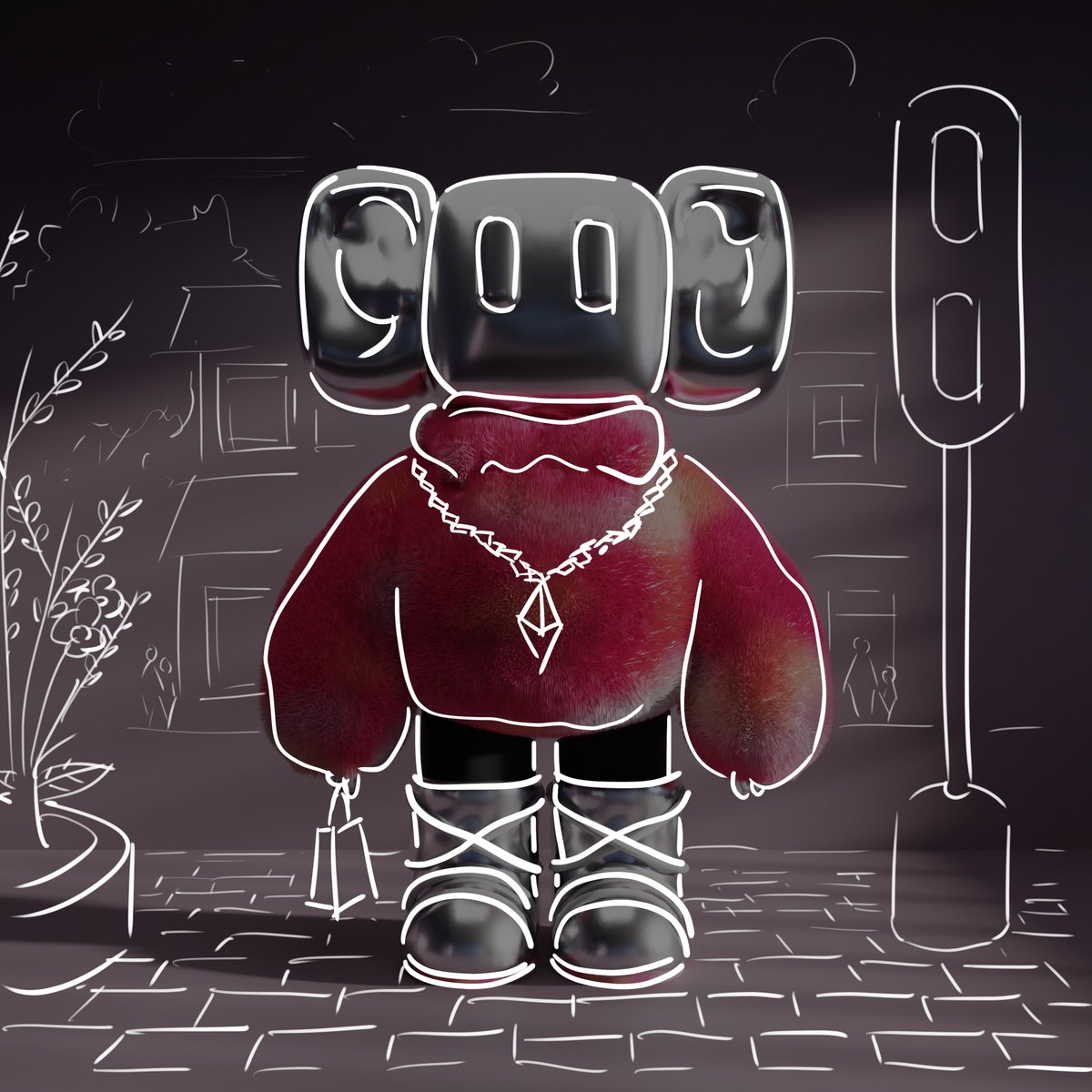 Highlight FanArt,for <a href="/nyokiclub/">Nyoki</a> #NyokiClub #FANART #NFTartist