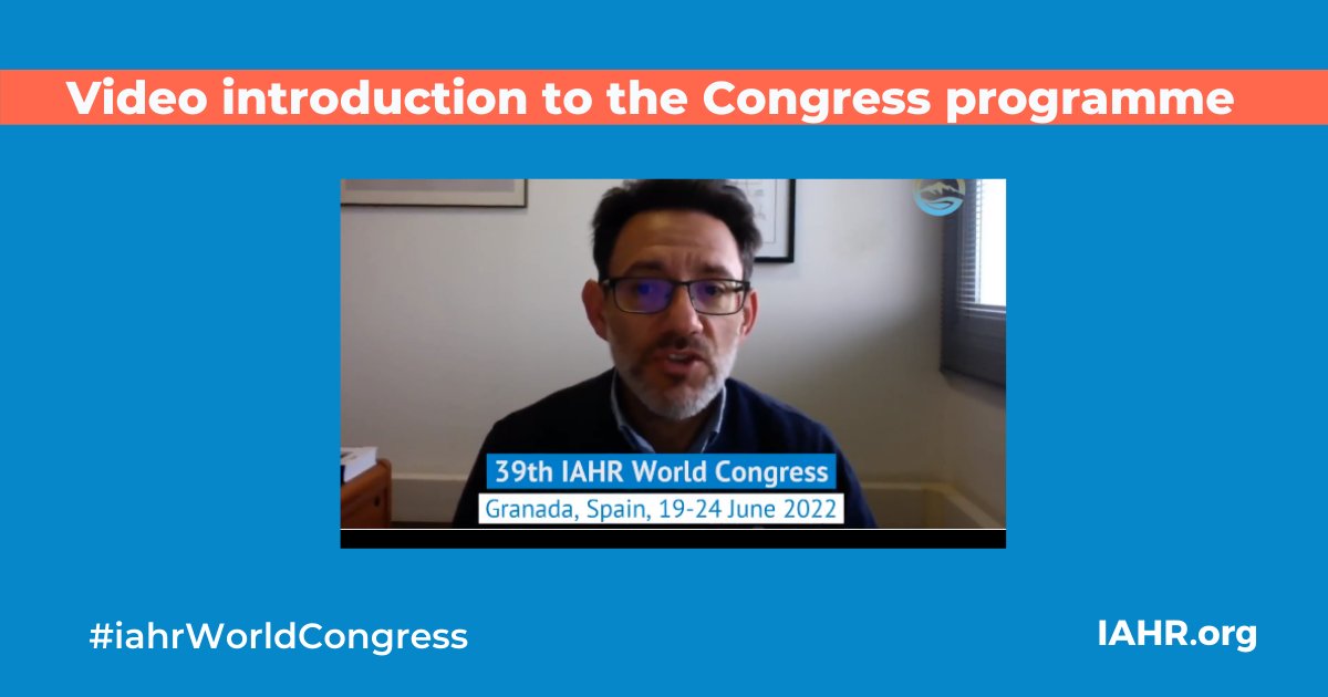 In this video, Miguel Ortega, Chair of the Congress Organising Group presents the highlights of the programme for the #iahrWorldCongress. On 19-24 June, the Congress in #Spain will bring together world experts in #WaterScience, #engineering &amp; management iahr.org/video/clip?id=…