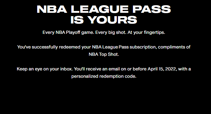 0xMaxis's tweet photo. What a surprise 🎉 Thank you @nbatopshot for the NBA League Pass! (especially for international fans like me 🥰)
Let's see which team will reach the top of the 2022!!
#NBAPlayoffs #NBATopShotThis https://t.co/tZEMLNaEvE